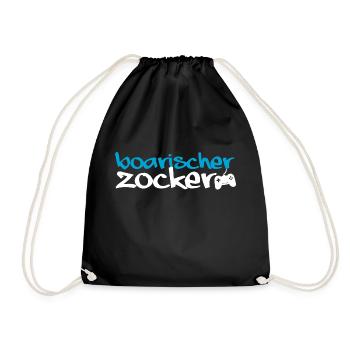 Joueur bavarois | Jeu de tir nerd - Sac de sport léger - noir - Devant
