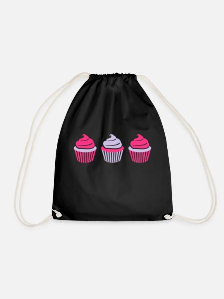 Cupcake - Turnbeutel - Schwarz