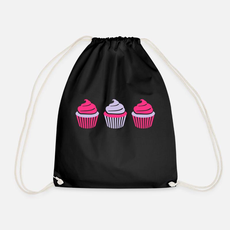 Cupcake - Turnbeutel - Schwarz
