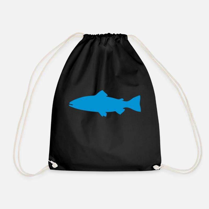 truite poisson peche 1 - Sac de sport léger - noir