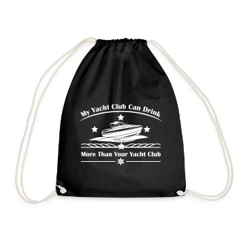 Yacht Club - Turnbeutel - Schwarz - Vorne