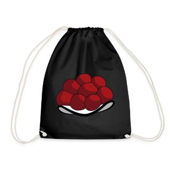 Black Forest Bollenhut Swabian motif - Drawstring Bag - black - Front