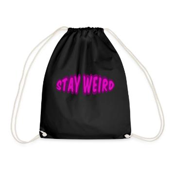 Restez bizarre, drôle de motivation, positif - Sac de sport léger - noir - Devant