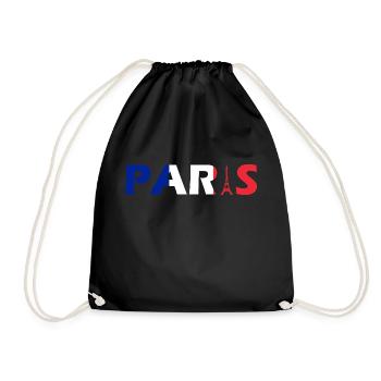 Paris - Drawstring Bag - black - Front
