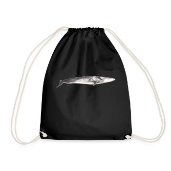 Finnwal Balaenoptera physalus - Turnbeutel - Schwarz - Vorne