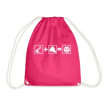 kurve motorad spaß - Turnbeutel - Fuchsia - Vorne