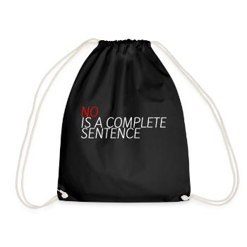Non est une phrase complète 12 - Sac de sport léger - noir - Devant