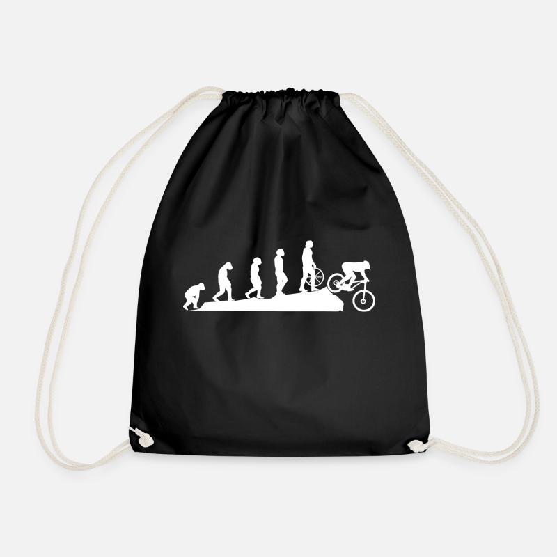 Evolution Mountain Bikers - Drawstring Bag - black