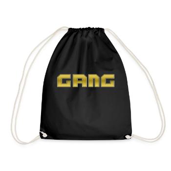 GANG - Turnbeutel - Schwarz - Vorne
