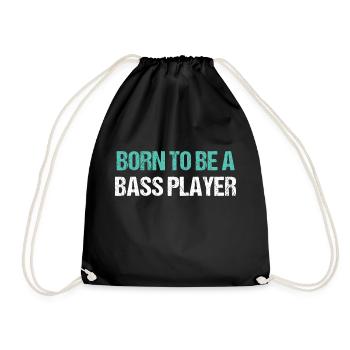 Born to be a bass player - Sac de sport léger - noir - Devant