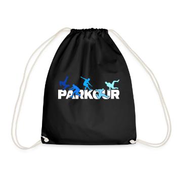 parkour jumping jump parkour-love traceur - Sac de sport léger - noir - Devant