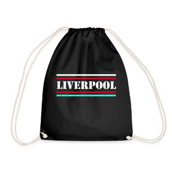 Liverpool Vintage - Drawstring Bag - black - Front