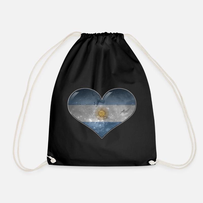 Cœur de l’Argentine - Sac de sport léger - noir