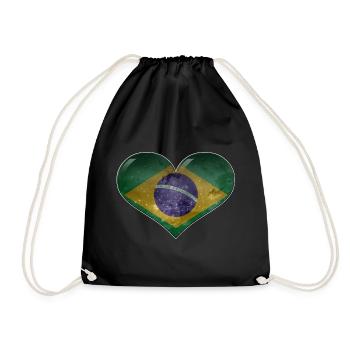 Cœur du Brésil - Sac de sport léger - noir - Devant