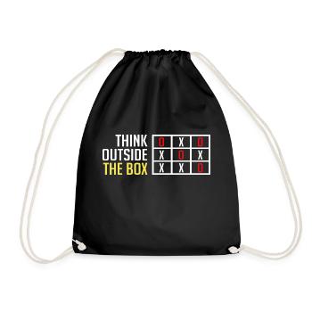 Thinking outside the Box - Drawstring Bag - black - Front