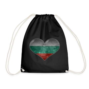 Heart of Bulgaria - Drawstring Bag - black - Front