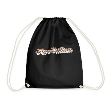 mère-veilleuse vintage - Sac de sport léger - noir - Devant