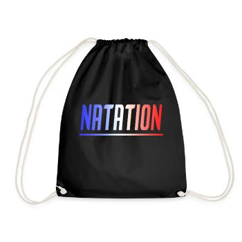 NATATION NAGEUR NAGEUSE CADEAU SPORT FRANCE - Sac de sport léger - noir - Devant