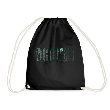 Northlight,Nordlicht,Möve,Norden,Hamburg,Bremen, - Turnbeutel - Schwarz - Vorne