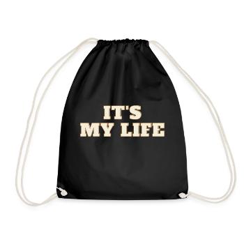 It's my life - Sac de sport léger - noir - Devant