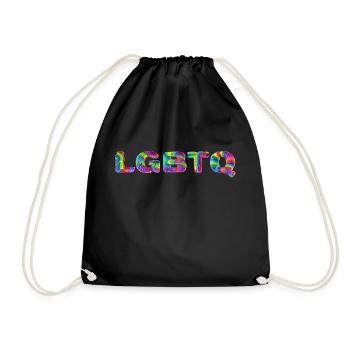 LGBTQI - Turnbeutel - Schwarz - Vorne