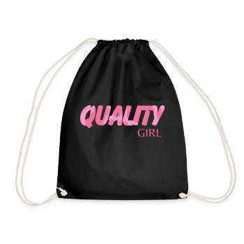 Quality girl - Sac de sport léger - noir - Devant