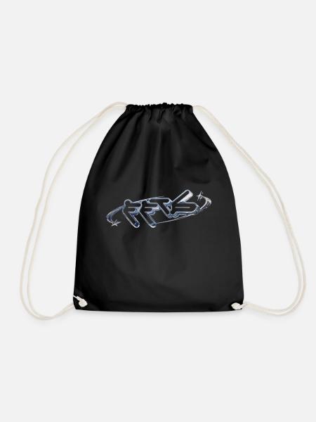 Fortune Favors the Bold Logo - Drawstring Bag - black