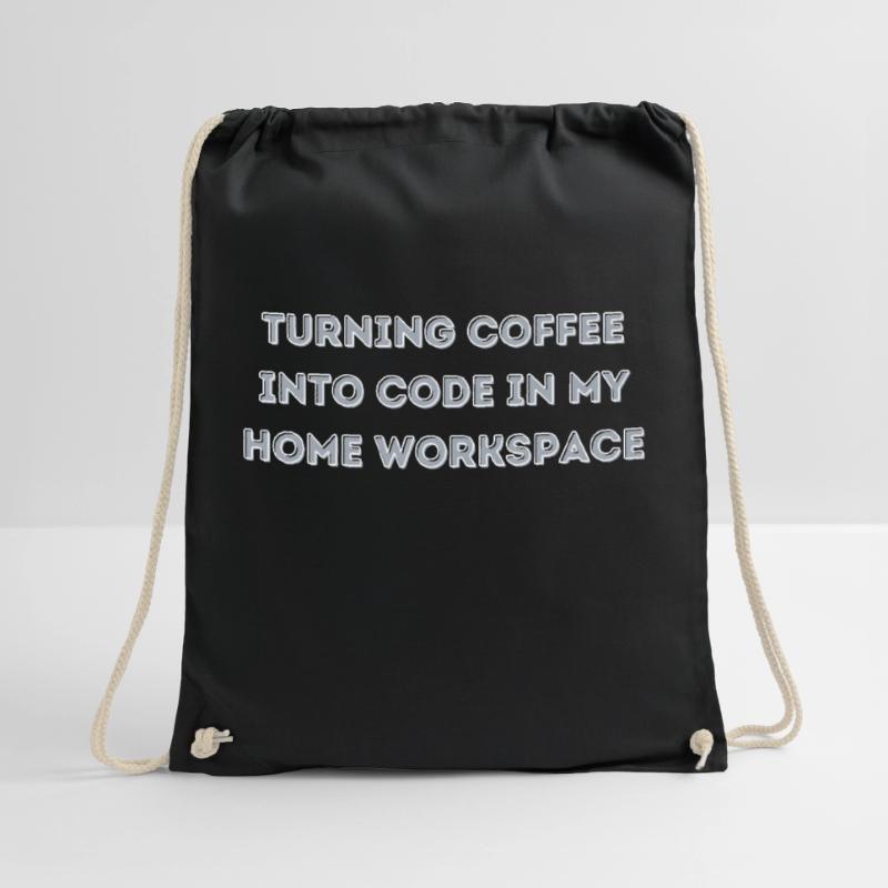 le café en code dans mon cadeau Home Workspace Sac de sport léger