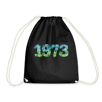 50e anniversaire vintage rétro Né en 1973 Anniversaire - Sac de sport léger - noir - Devant