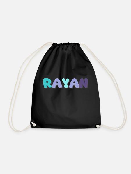 Name - Rayan - Turnbeutel - Schwarz