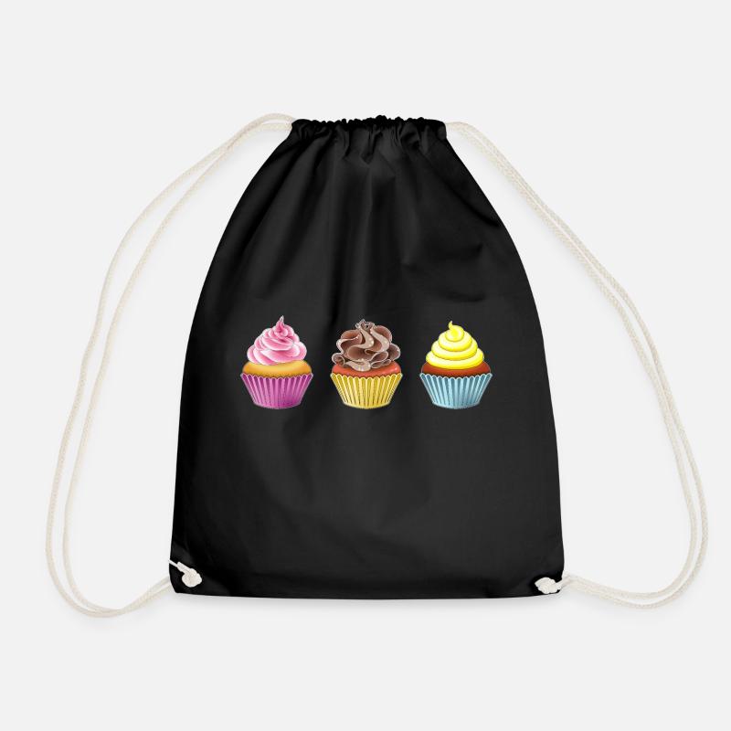 Muffins - Turnbeutel - Schwarz