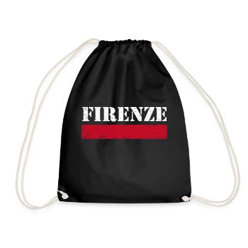 Florence Vintage - Drawstring Bag - black - Front