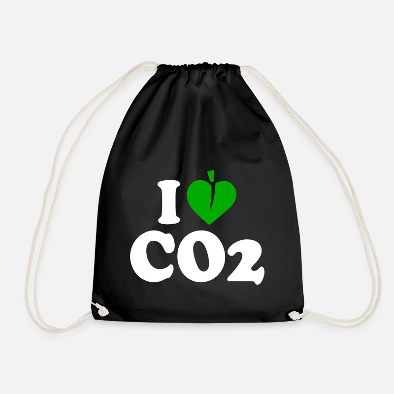 I love co2 - Sportstaske - sort