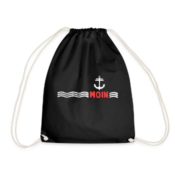 Moin Sea Anchor Wind Force Storm - Drawstring Bag - black - Front