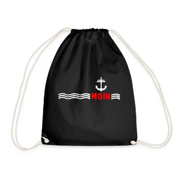 Ancre mer du nord Moin vintage maison côte de la mer - Sac de sport léger - noir - Devant