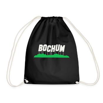 Bochum Deutschland Geschenkidee - Turnbeutel - Schwarz - Vorne