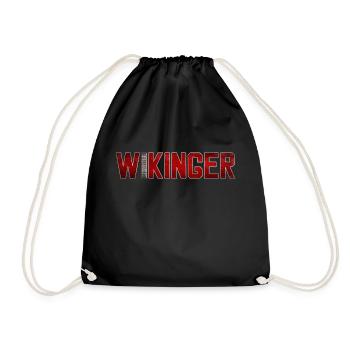 Wikinger - Turnbeutel - Schwarz - Vorne