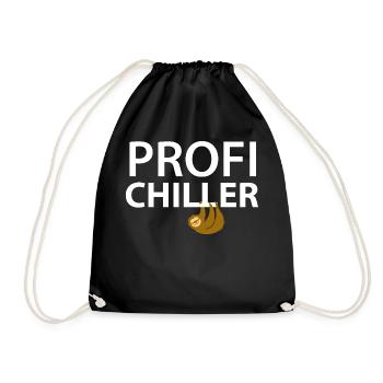 Faultier Profi Chiller - Turnbeutel - Schwarz - Vorne