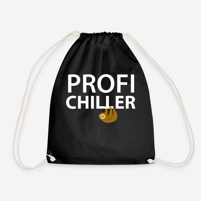 Faultier Profi Chiller - Turnbeutel - Schwarz