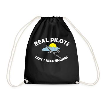 véritable planeur pilote planeur planeur planeur planeur - Sac de sport léger - noir - Devant