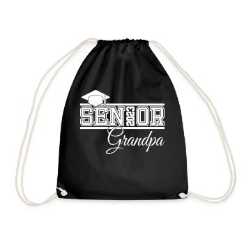 Senior 2023 Opa stolzer Opa von Absolventen - Turnbeutel - Schwarz - Vorne