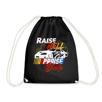 Raise Hell Praise Dale Funny Racer Citation - Sac de sport léger - noir - Devant