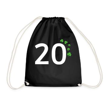 20 - Drawstring Bag - black - Front