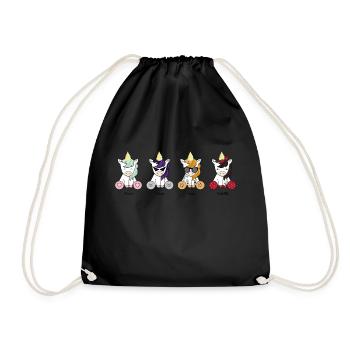 Les Licornes - Sac de sport léger - noir - Devant