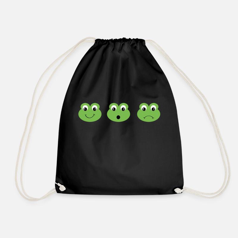 Frosch - Turnbeutel - Schwarz