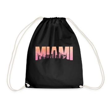 MIAMI ÉTATS-UNIS FLORIDE Palms Holiday Skyline - Sac de sport léger - noir - Devant