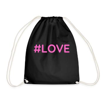 #love - Sac de sport léger - noir - Devant