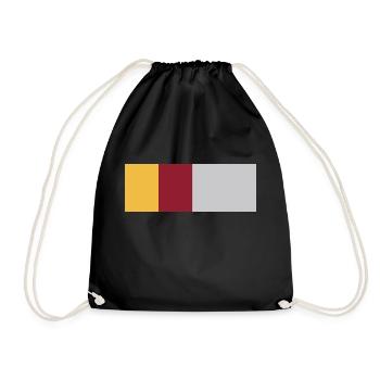 Roma Italien - Turnbeutel - Schwarz - Vorne