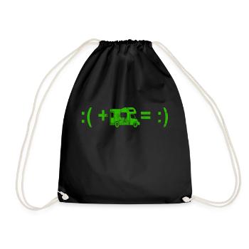 Camping Caravane Plein air Nature Humour - Sac de sport léger - noir - Devant