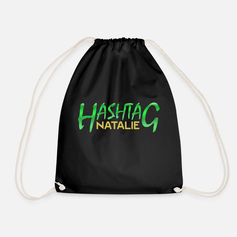 Natalie - Drawstring Bag - black